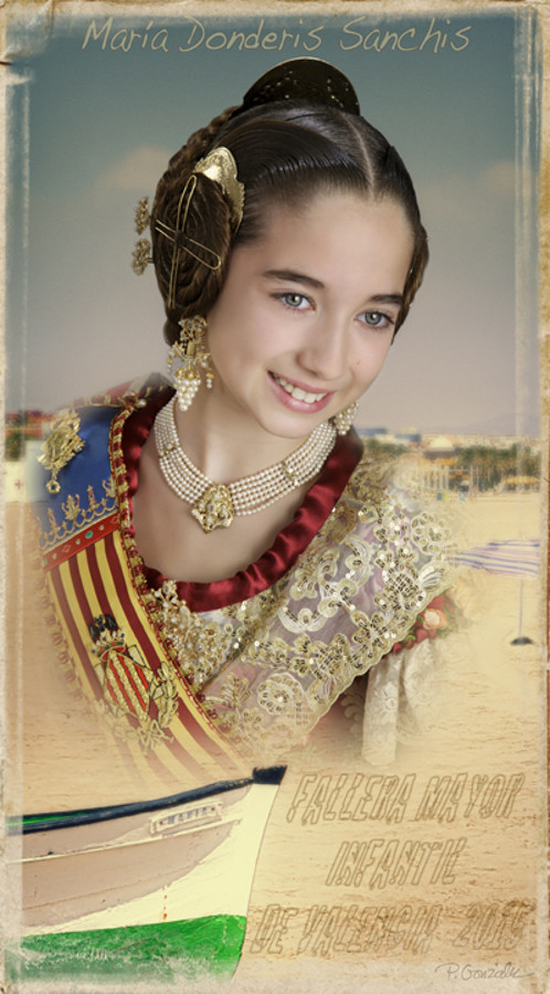 3-María Donderis Sanchis Fallera Mayor Infantil de Valencia 2015